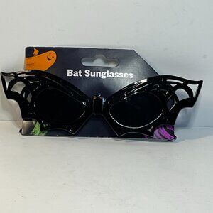 Black Bat Sun Glasses Purple Rhinestone Eyes Novelty Halloween Costume New